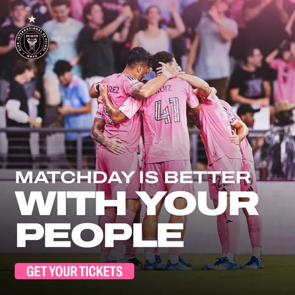 Inter Miami CF feed ad: Matchday is better with your people