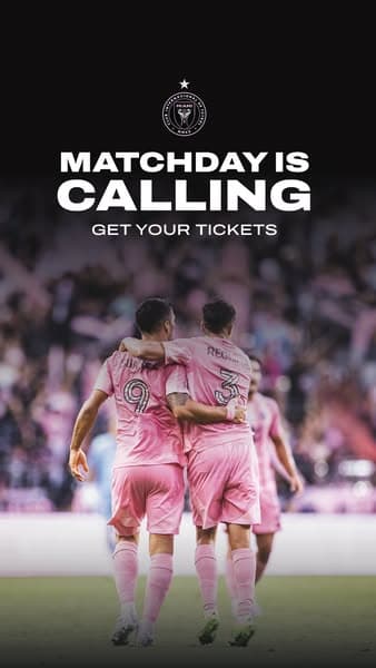 Inter Miami CF story ad: Matchday is calling